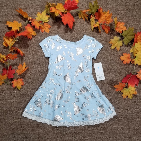 Disney Other - Disney Cinderella blue skater dress with lace trim